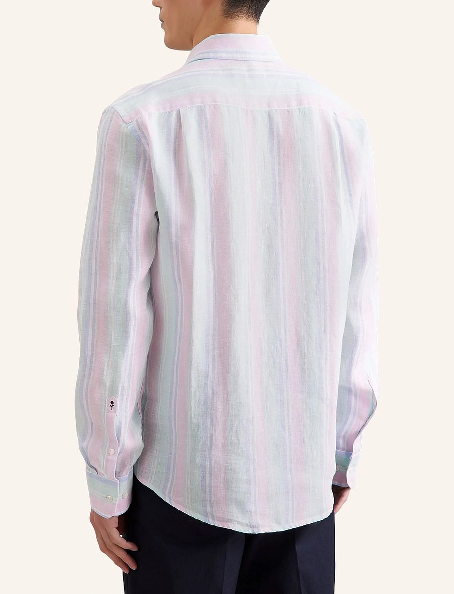 Seidensticker - Linen shirt Regular - linen shirts - mint green - 3