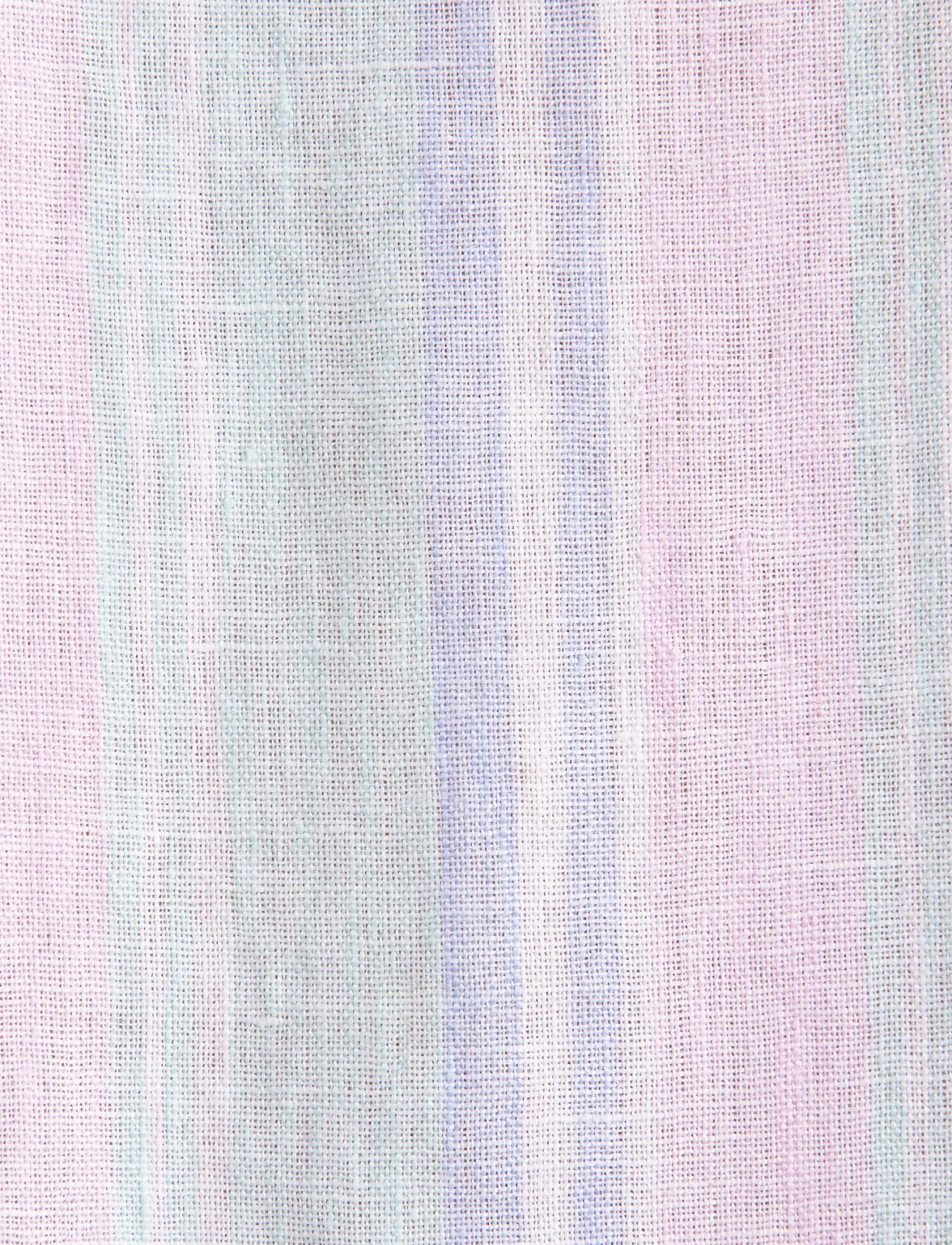 Seidensticker - Linen shirt Regular - hørskjorter - mint green - 5