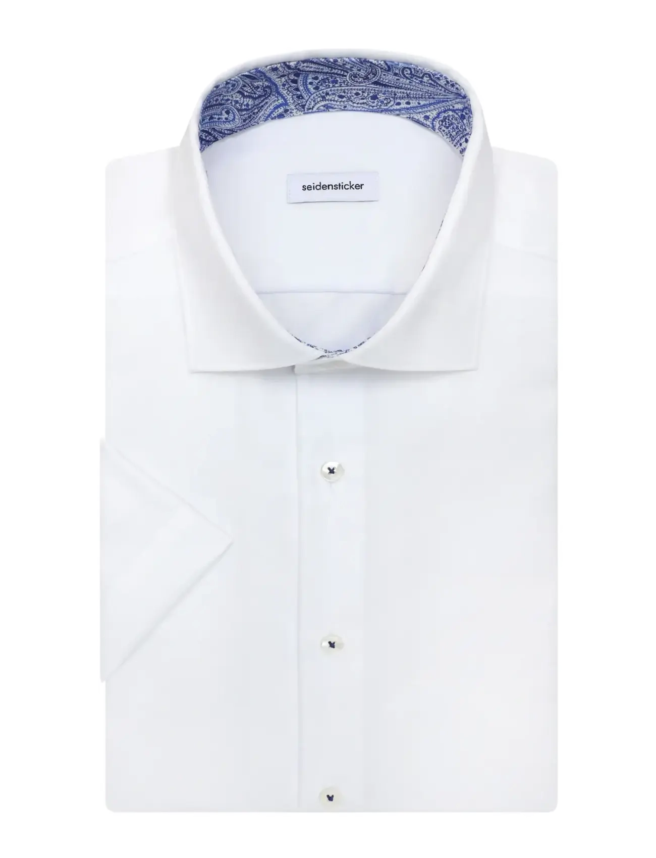 Seidensticker Business Shirt Shaped, 42, White, Skjorter > Business Shirts, Herre