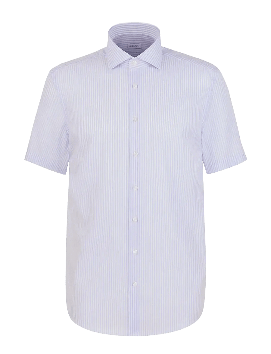 Seidensticker - Business shirt Regular - kurzarmhemden - light blue - 1