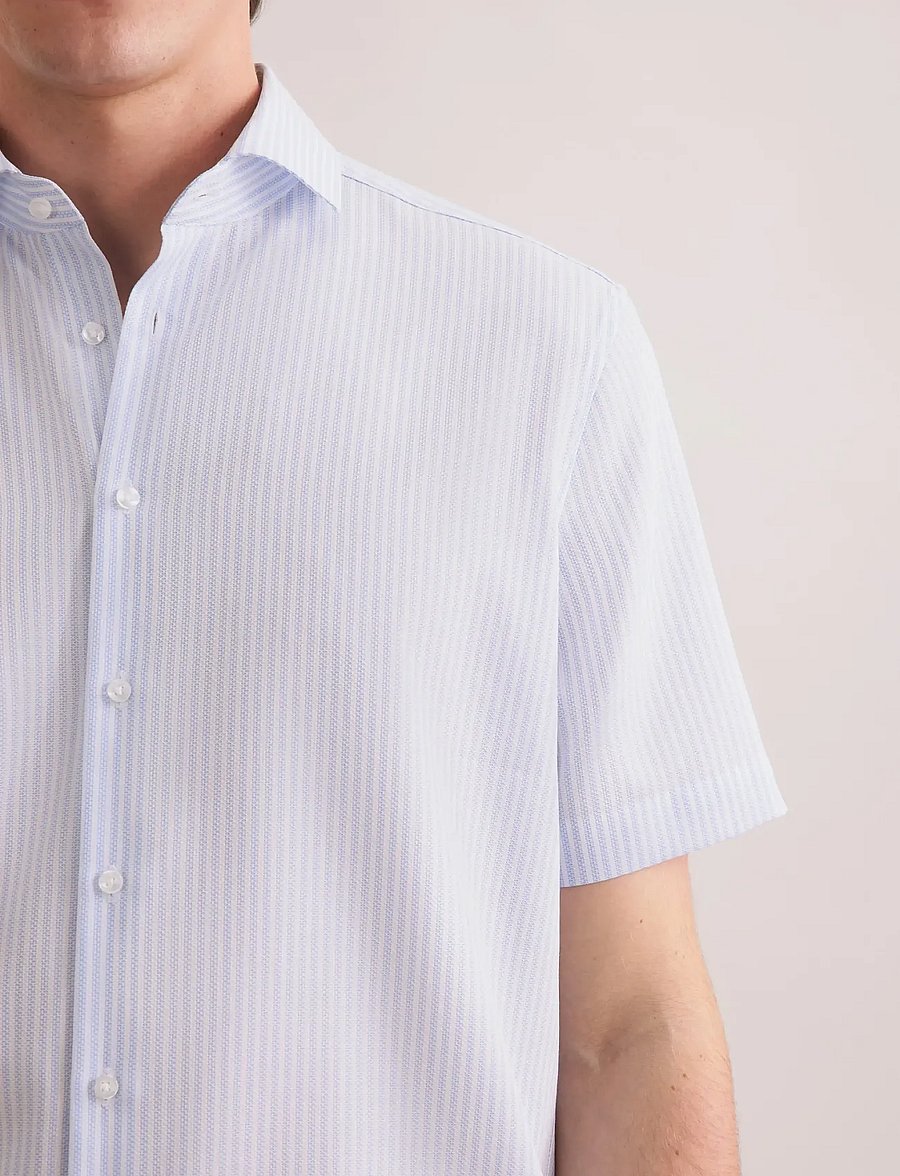 Seidensticker - Business shirt Regular - kurzarmhemden - light blue - 4