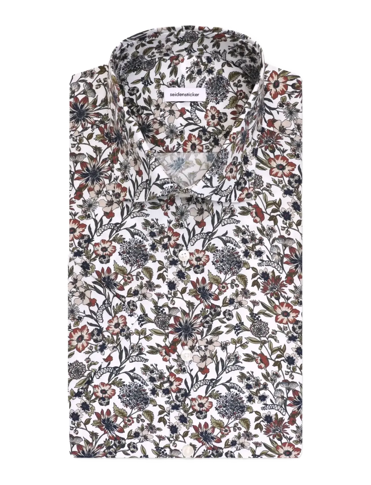 Seidensticker - Business shirt Regular - kortærmede skjorter - olive - 2