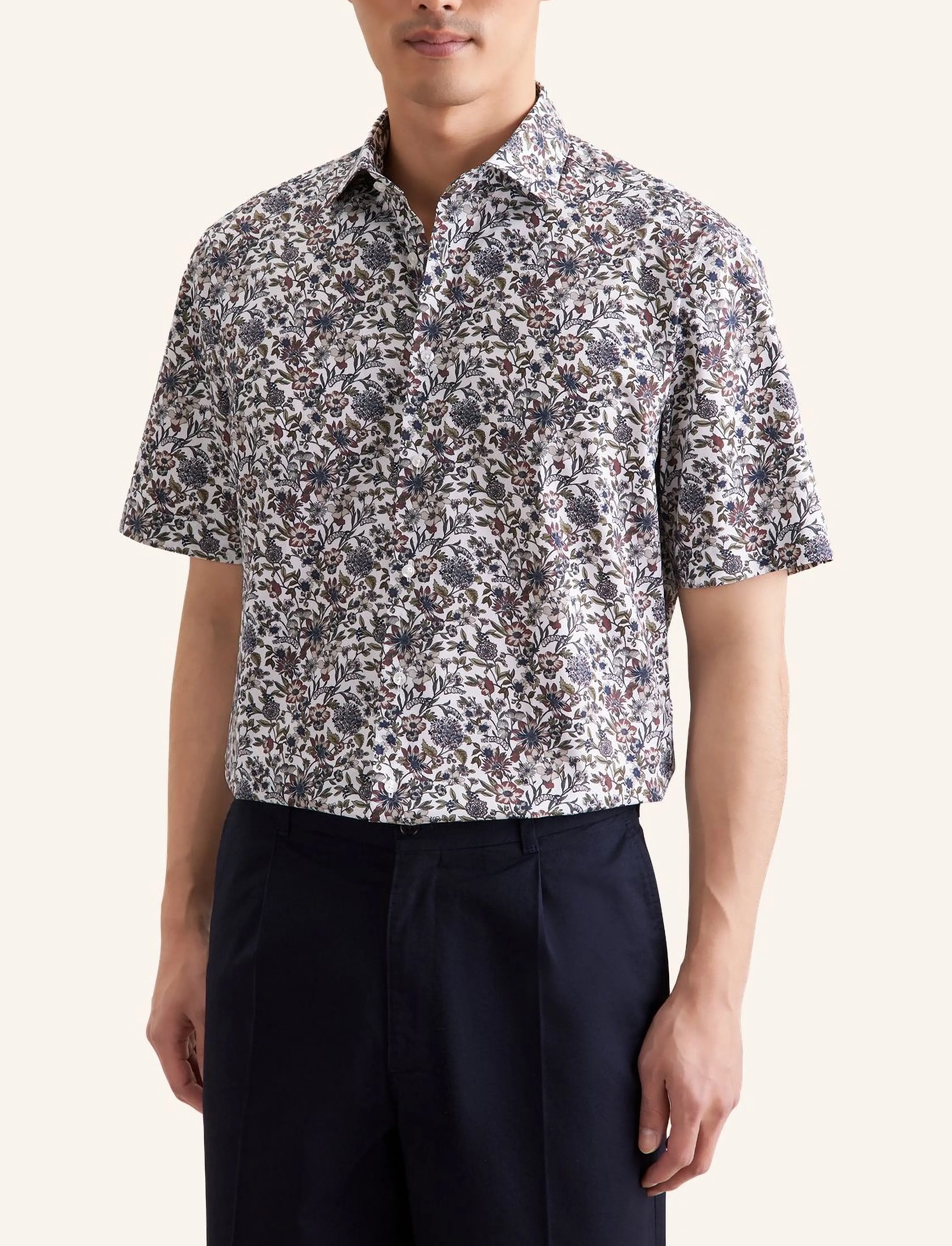 Seidensticker Business Shirt Regular, 42, Multi/patterned, Skjorter > Kortærmede Shirts, Herre