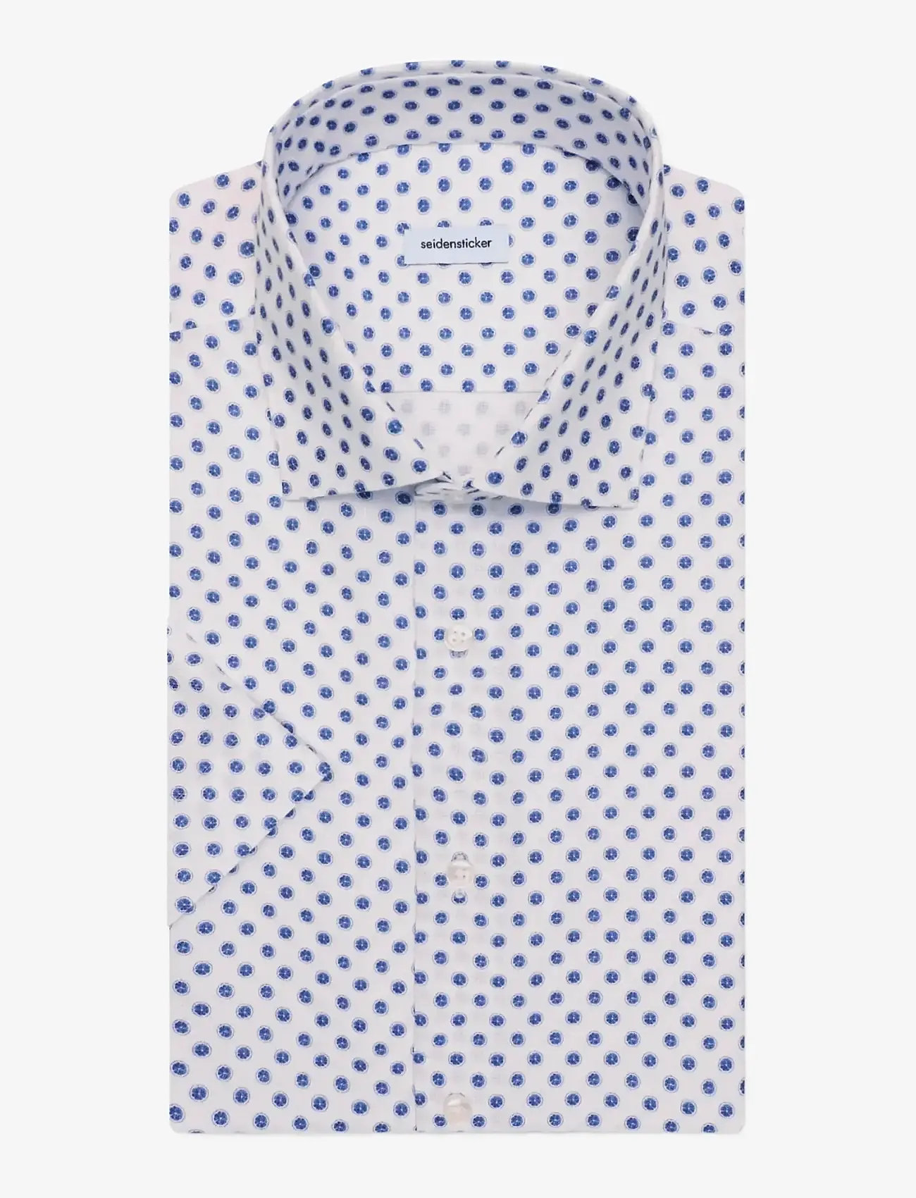 Seidensticker - Business shirt Regular - kortærmede skjorter - mid blue - 2