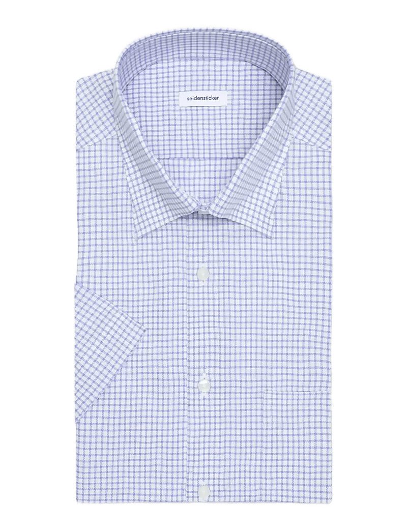 Seidensticker - Business shirt Regular - kortærmede skjorter - mid blue - 2