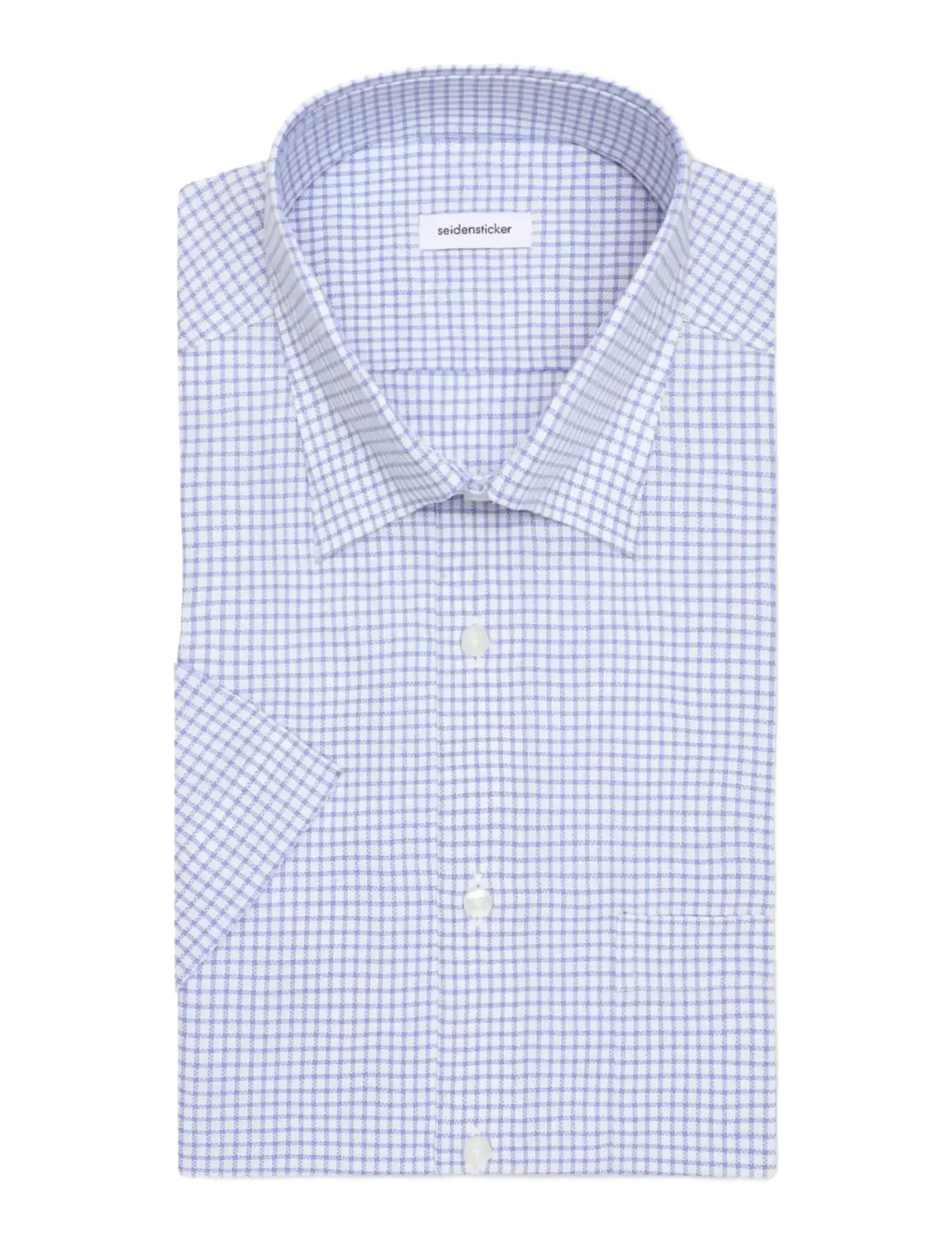 Seidensticker - Business shirt Regular - short-sleeved shirts - mid blue - 2