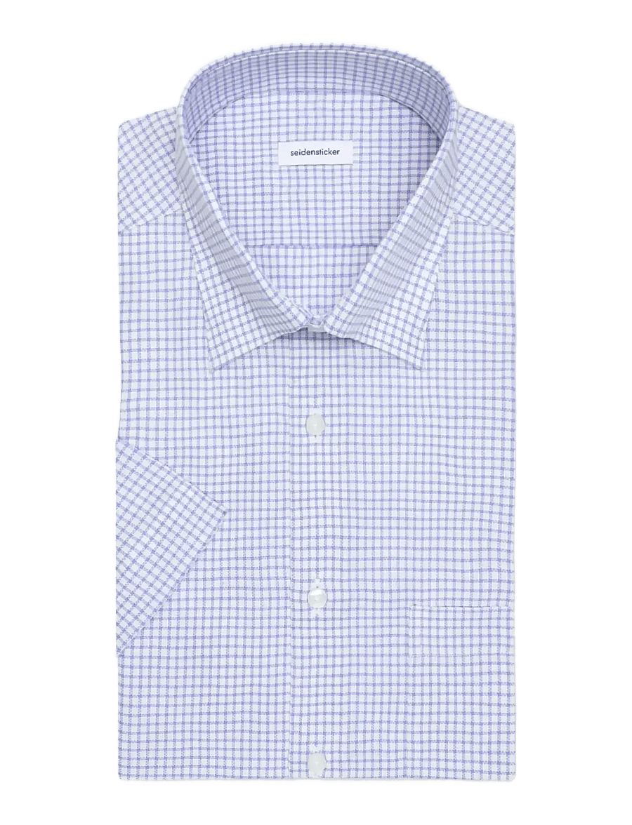 Seidensticker - Business shirt Regular - kortärmade skjortor - mid blue - 2