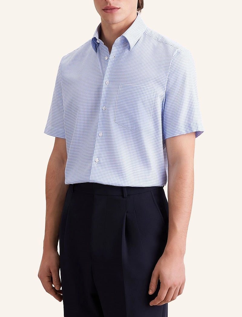 Seidensticker - Business shirt Regular - kortærmede skjorter - mid blue - 0