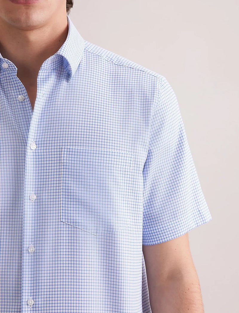 Seidensticker - Business shirt Regular - kortærmede skjorter - mid blue - 4