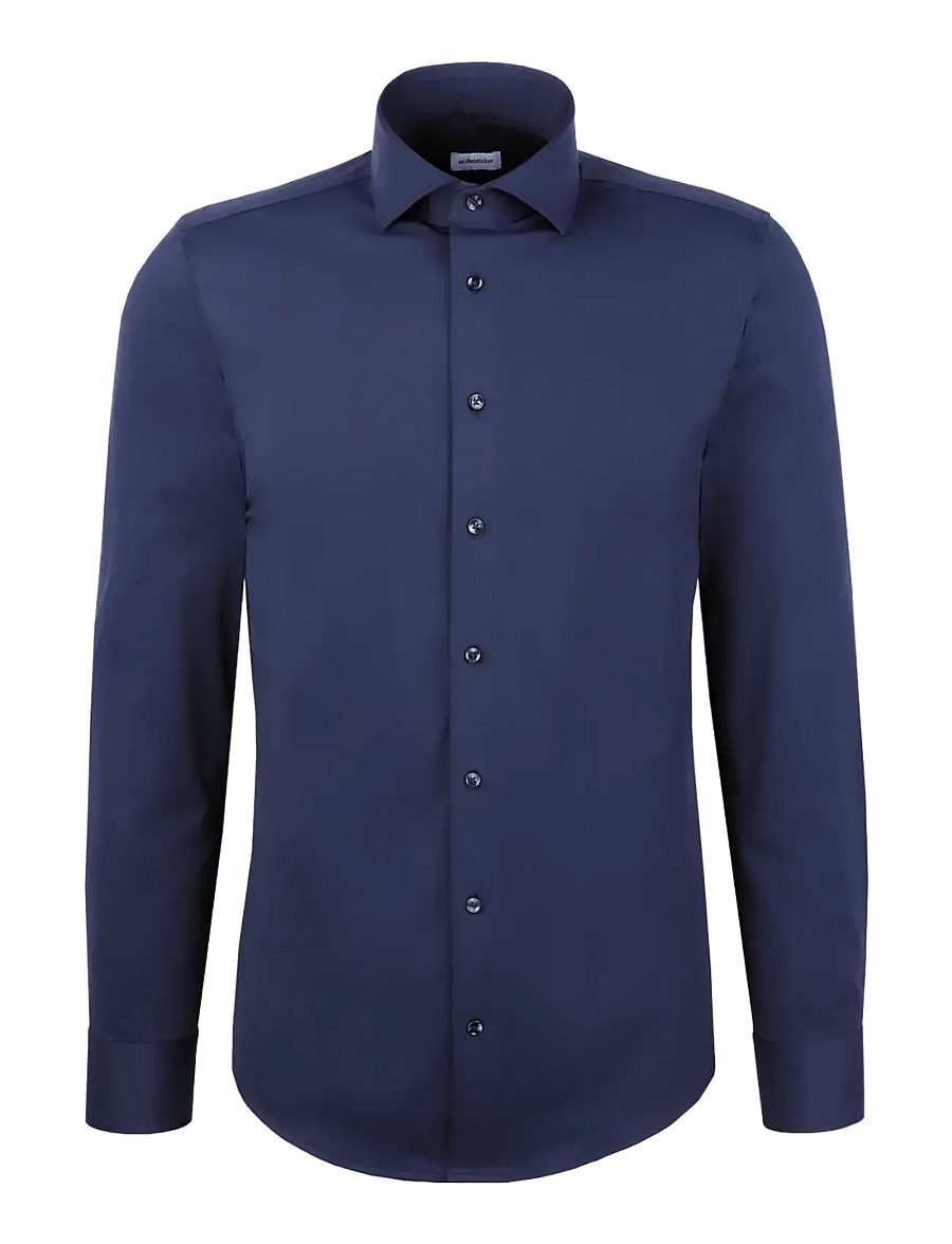 Seidensticker - Performance shirt Slim - muodolliset kauluspaidat - dark blue - 1