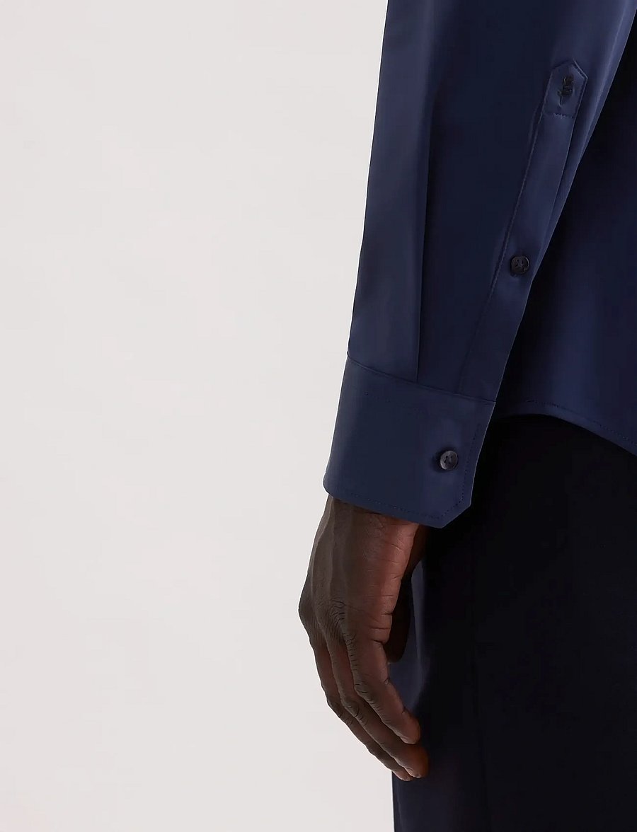 Seidensticker - Performance shirt Slim - muodolliset kauluspaidat - dark blue - 4