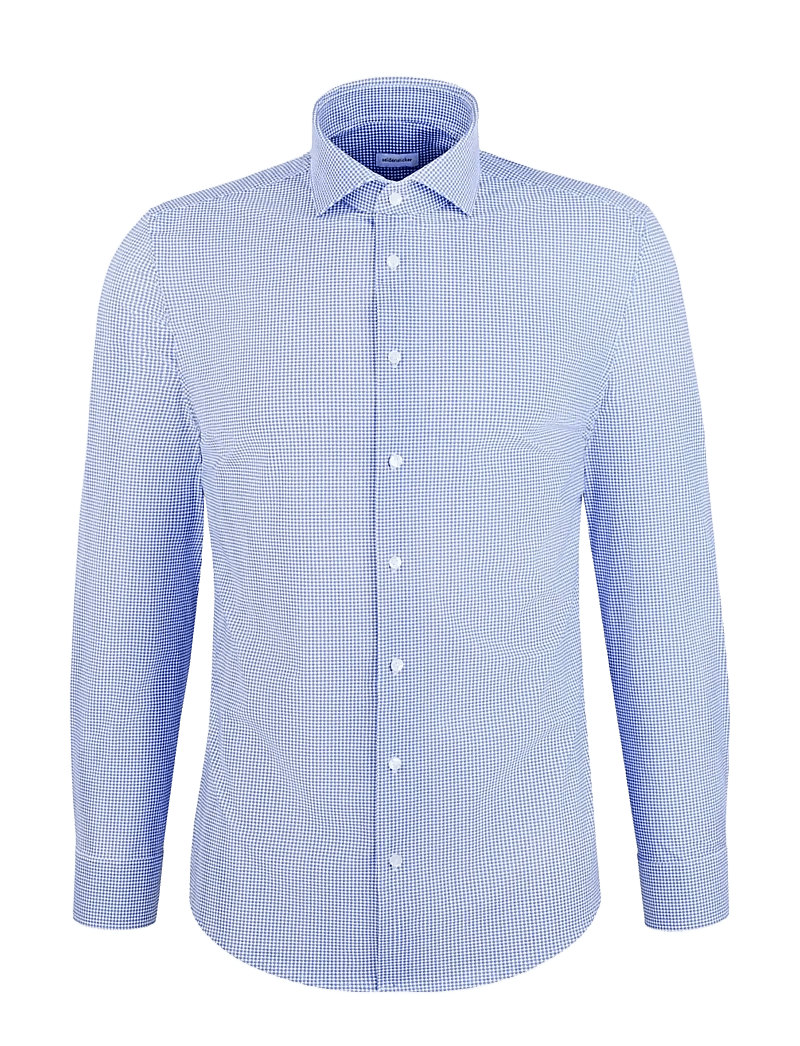 Seidensticker - Spread Kent 98 - ternede skjorter - mid blue - 1