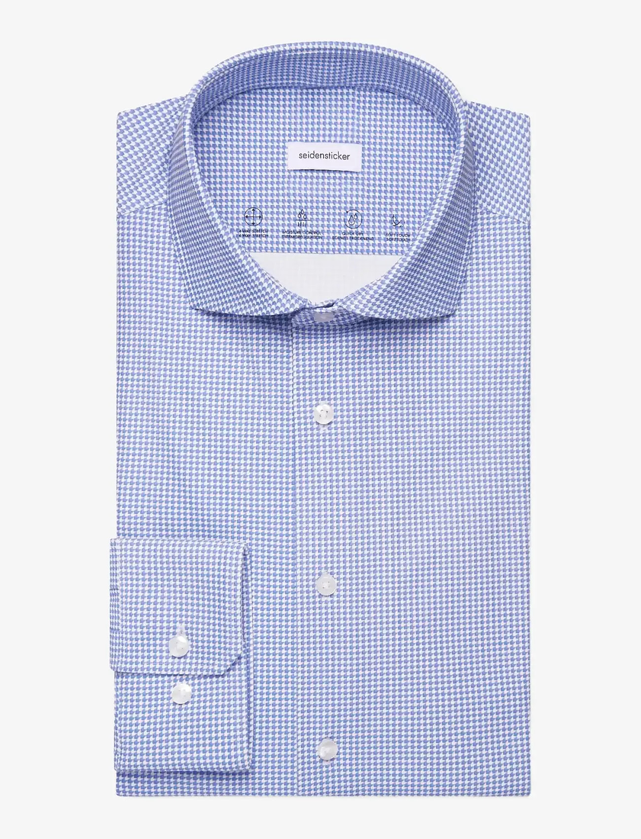 Seidensticker - Spread Kent 98 - ternede skjorter - mid blue - 2