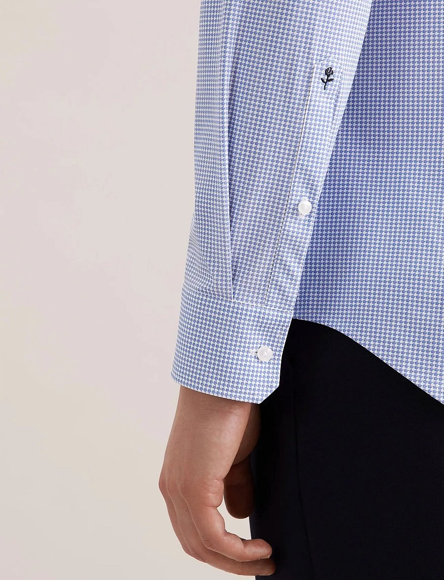 Seidensticker - Performance shirt Slim - chemises à carreaux - mid blue - 4