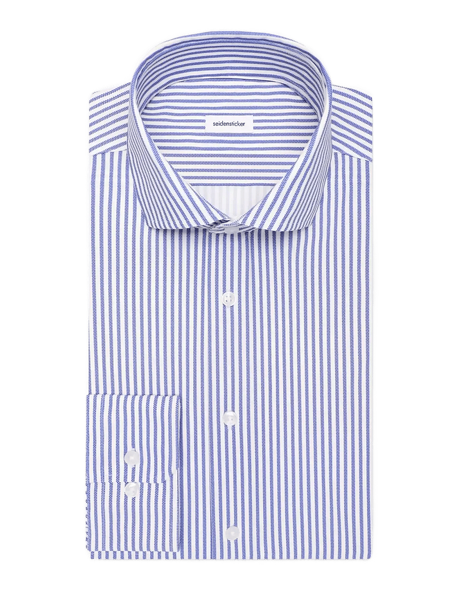Seidensticker - Performance shirt Slim - gestreifte hemden - mid blue - 2