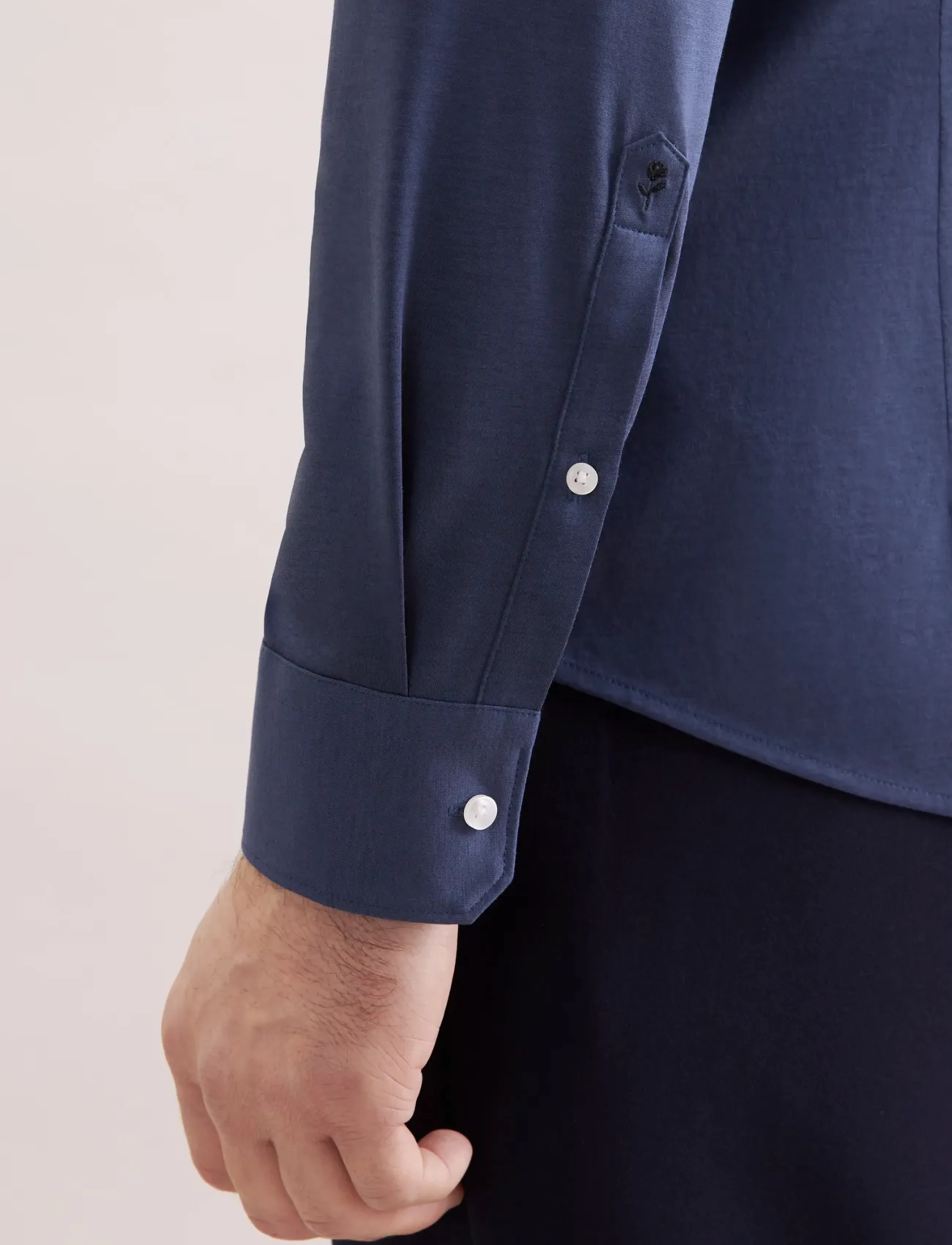 Seidensticker - Jersey shirt Slim - businesskjorter - blue grey - 4