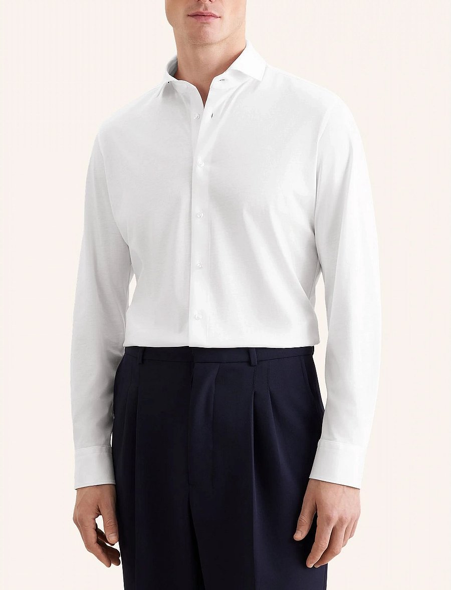 Seidensticker - Jersey shirt Slim - formelle hemden - white - 0