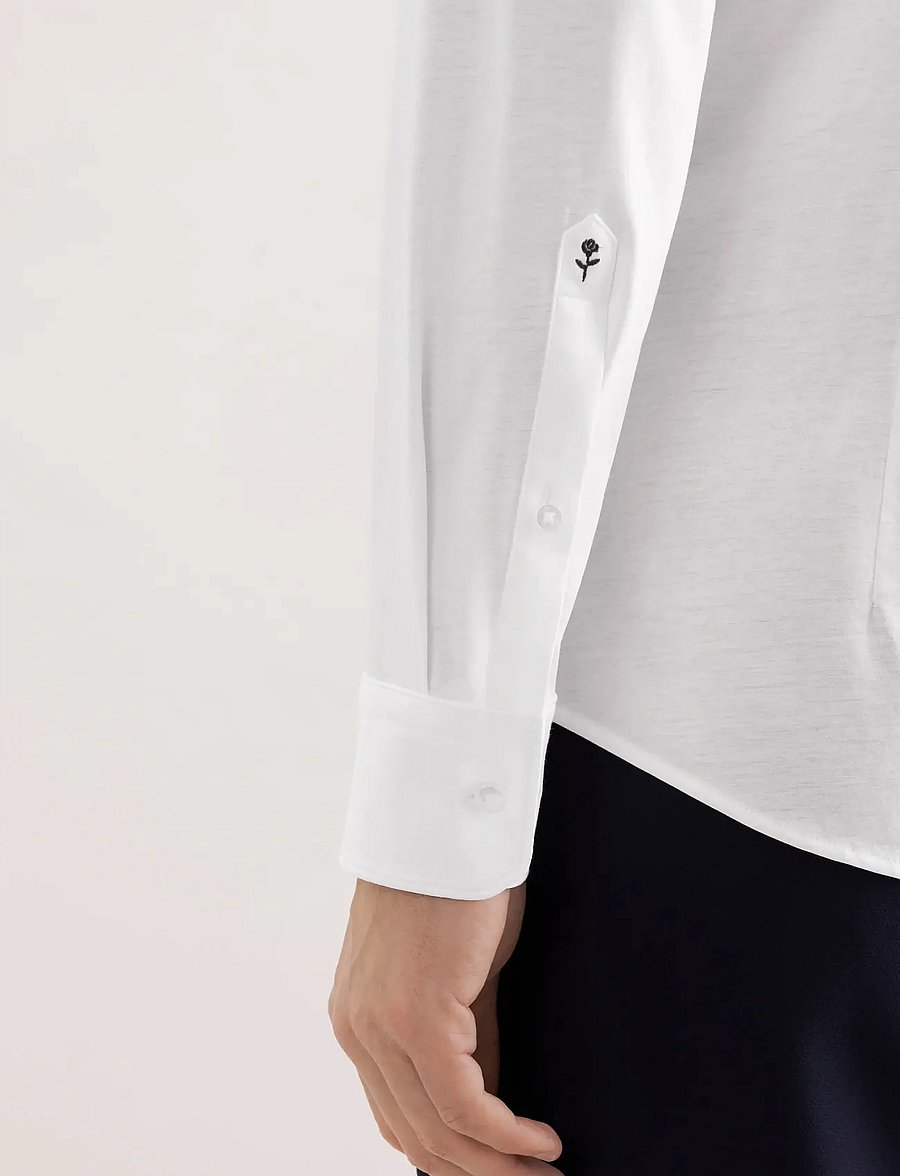Seidensticker - Jersey shirt Slim - formelle hemden - white - 4
