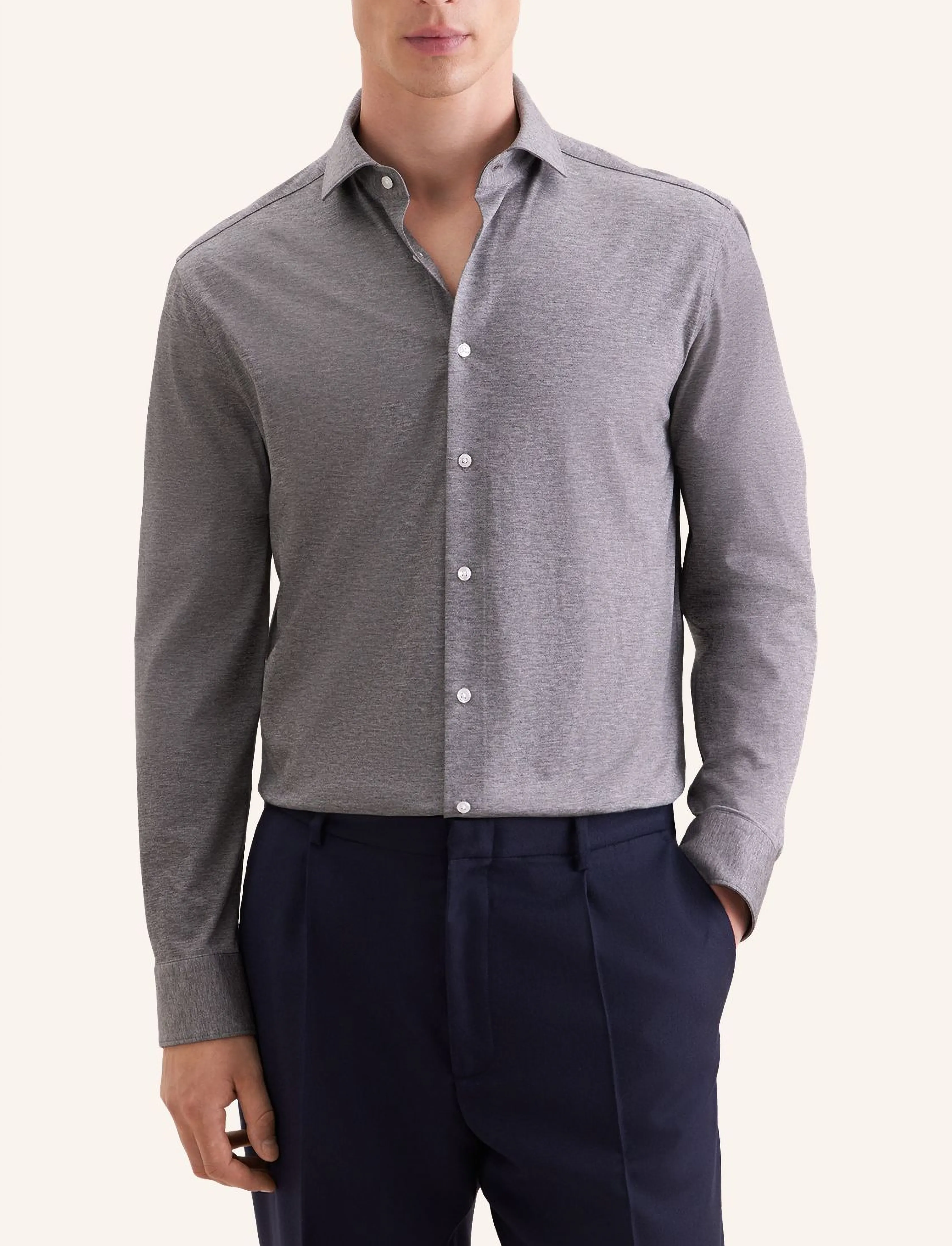 Seidensticker - Business shirt Regular - ametlikud särgid - grey melange - 4