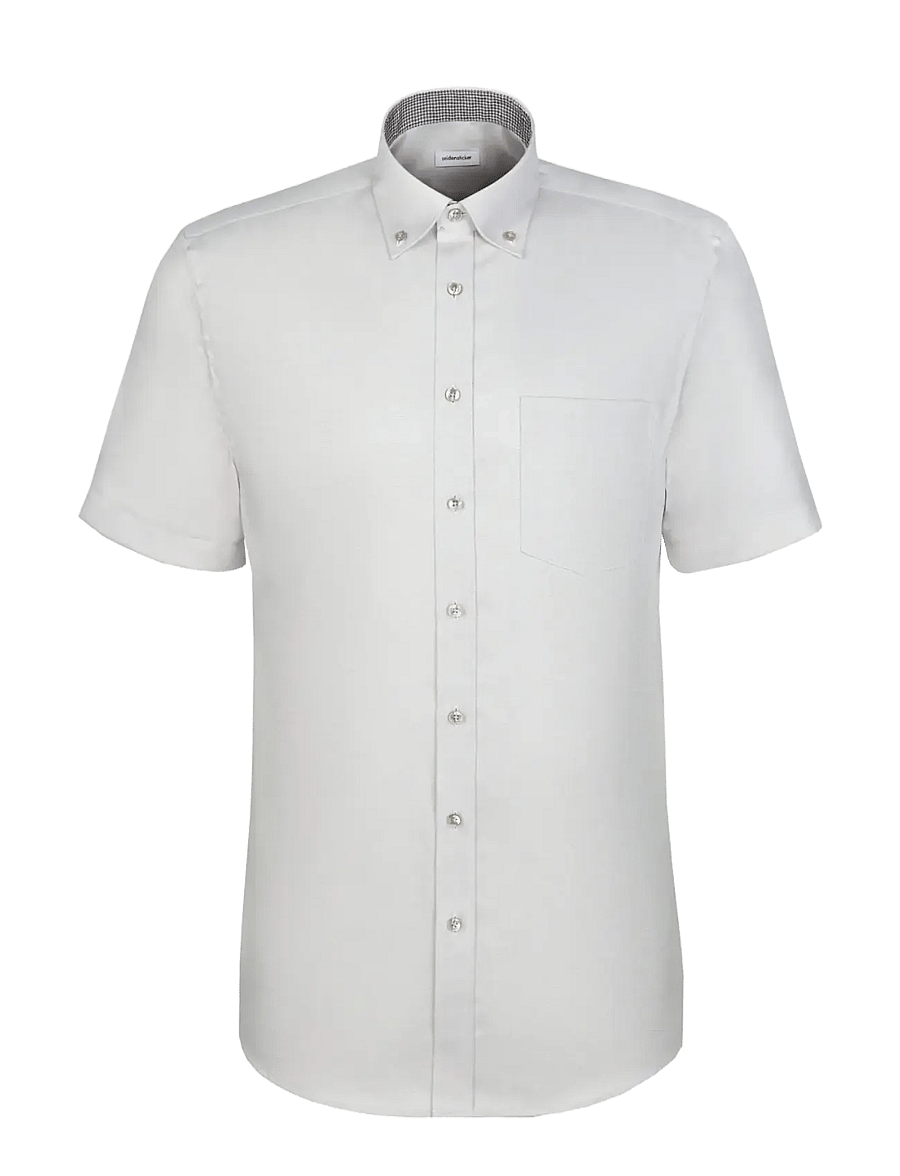 Seidensticker - Business shirt Regular - kurzarmhemden - beige - 1