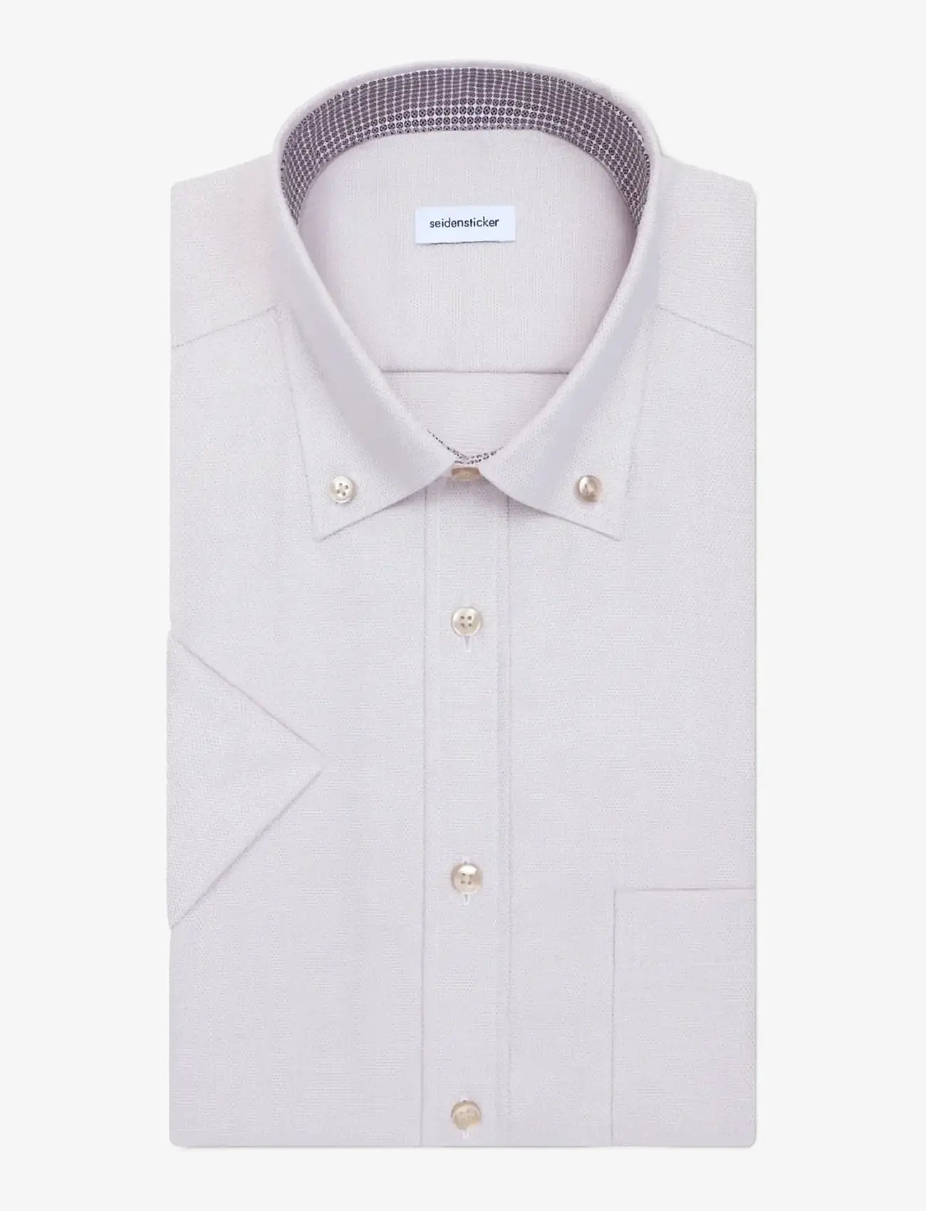 Seidensticker - Business shirt Regular - kortærmede skjorter - beige - 2