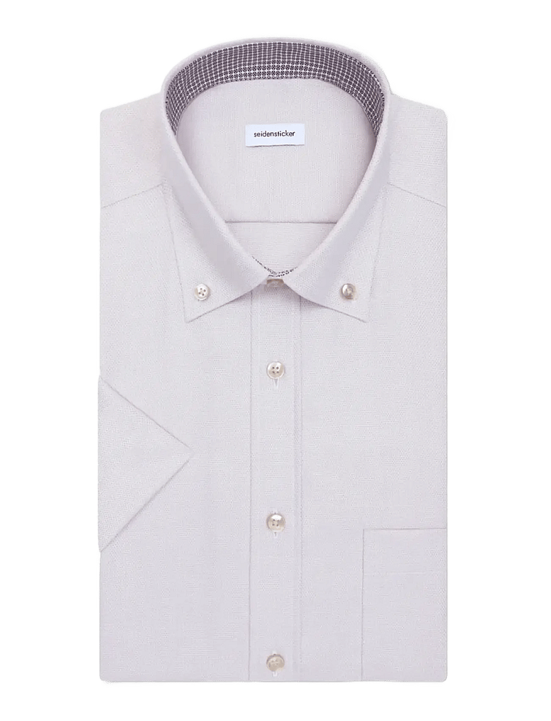 Seidensticker - Business shirt Regular - kortærmede skjorter - beige - 2