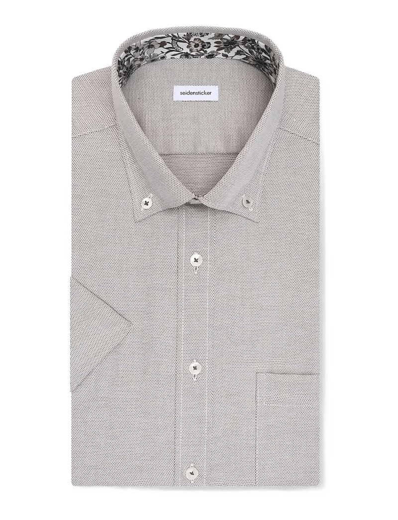 Seidensticker - Business shirt Regular - kortærmede skjorter - olive - 2