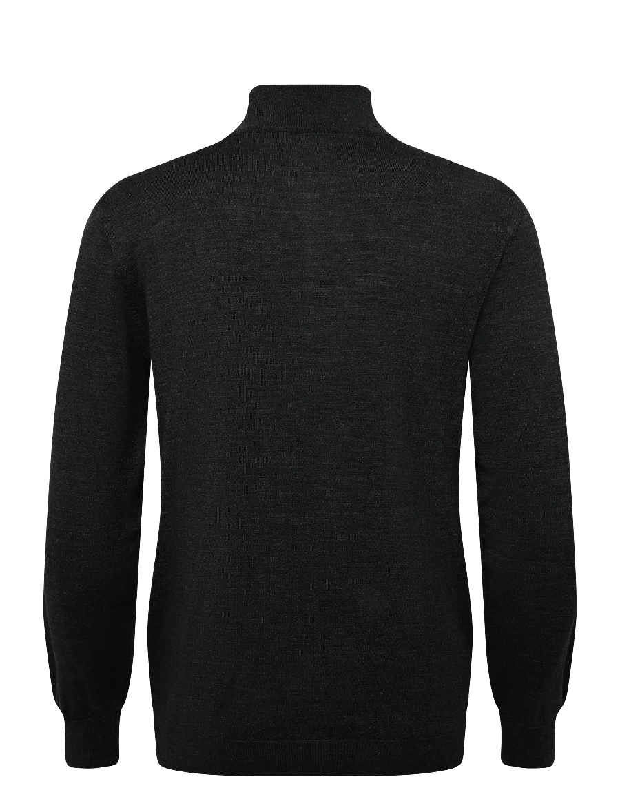 Seidensticker - Sweater knit Regular - poolpika lukuga džemprid - anthra mÉlange - 1