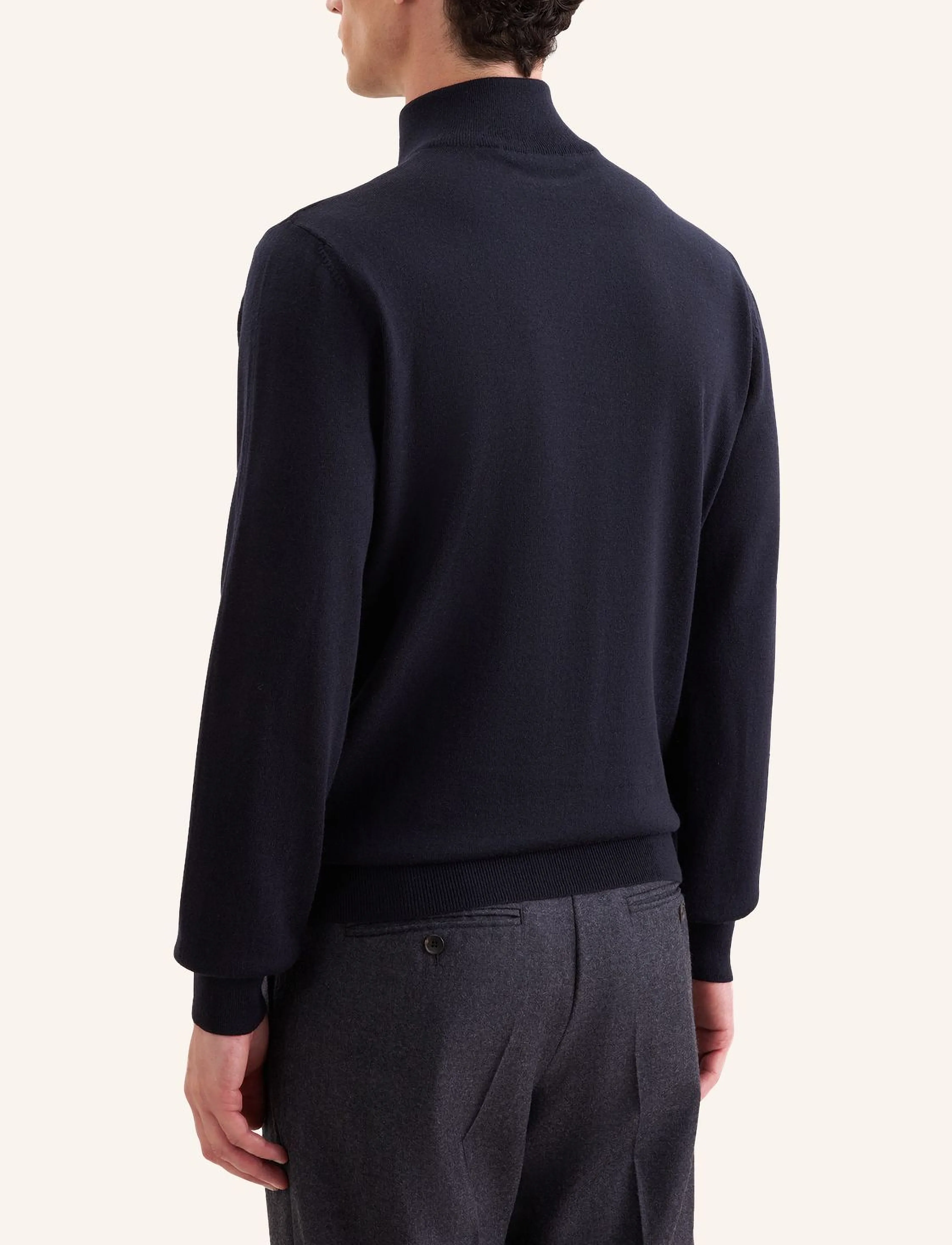 Seidensticker - Sweater knit Regular - pullover mit halbem reißverschluss - deep navy - 1