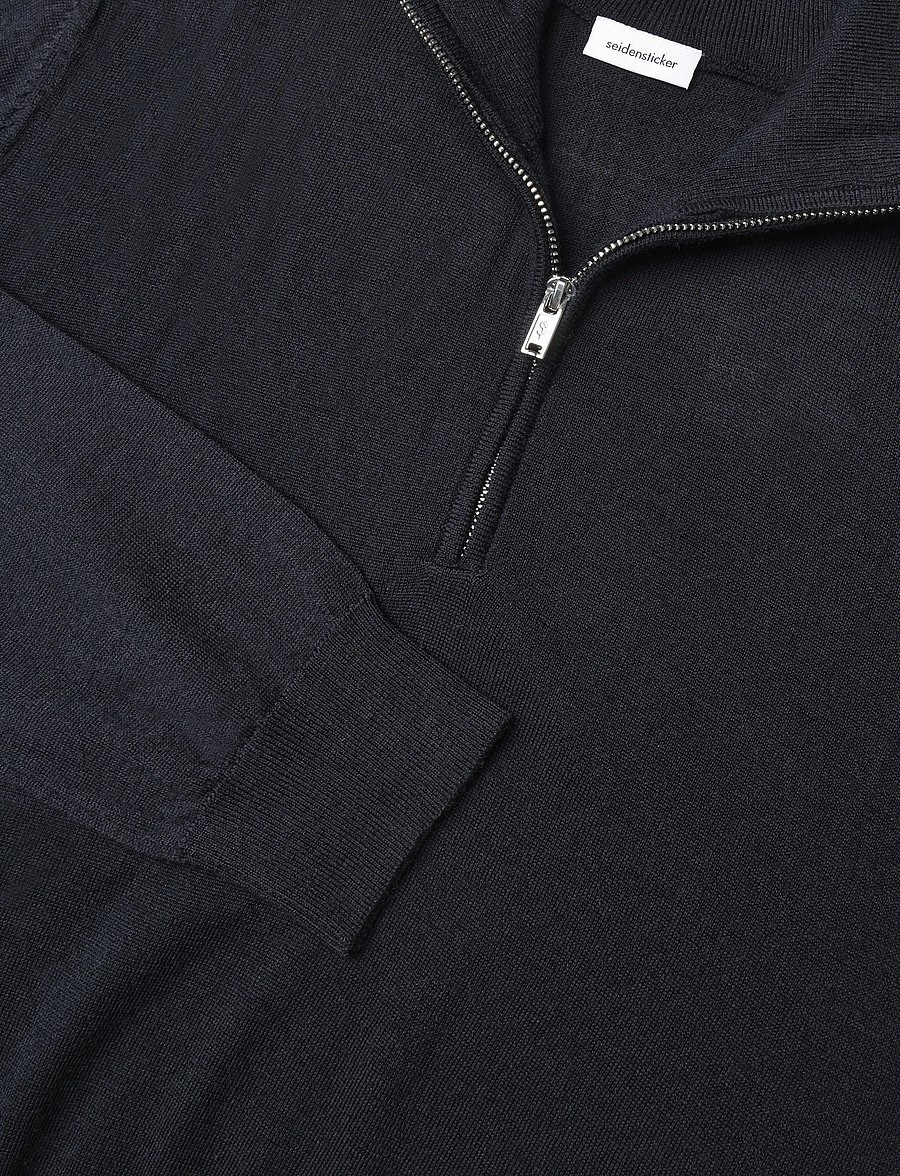 Seidensticker - Sweater knit Regular - swetry zapinane do połowy - deep navy - 5