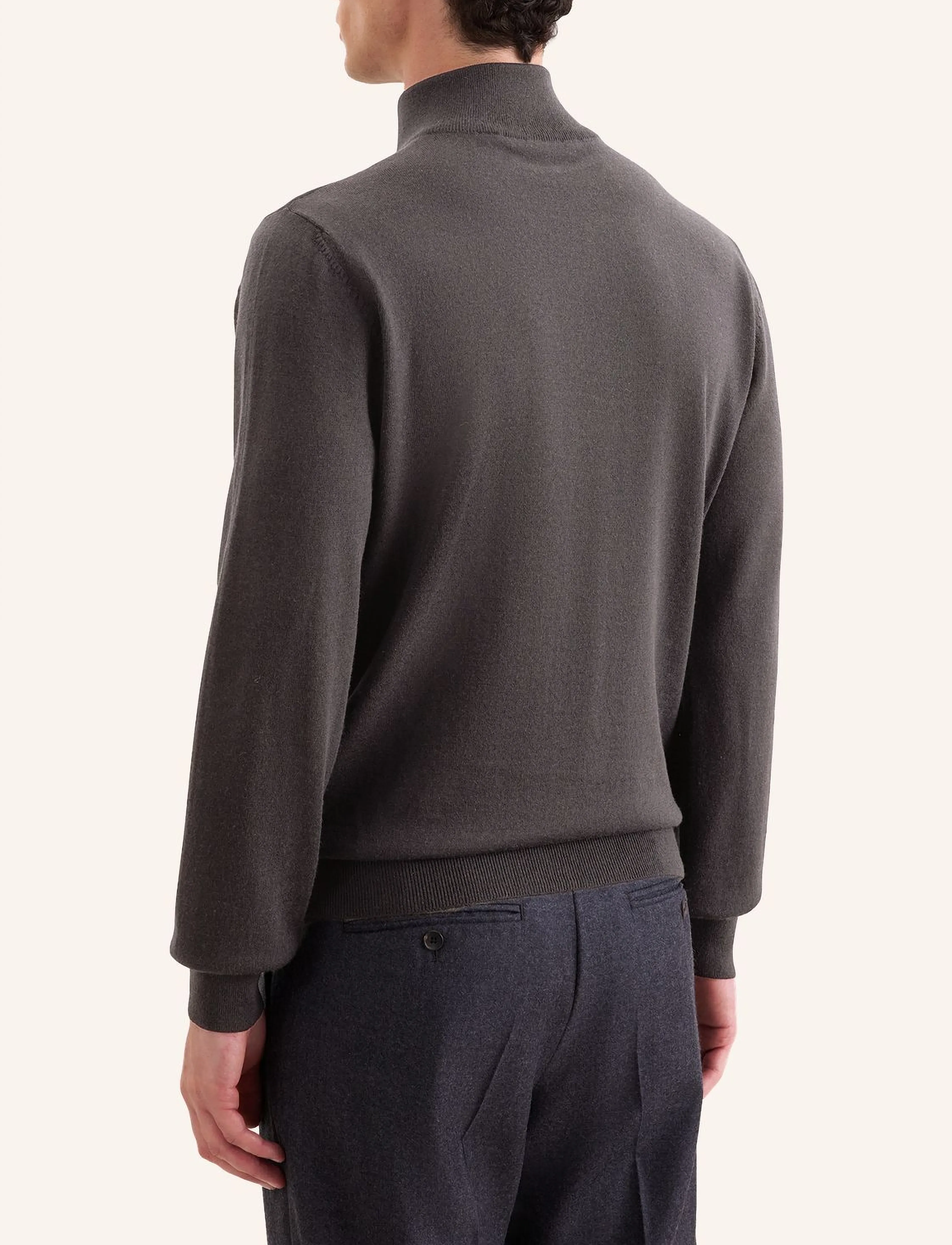 Seidensticker - Sweater knit Regular - pullover mit halbem reißverschluss - nougat mÉlange - 2