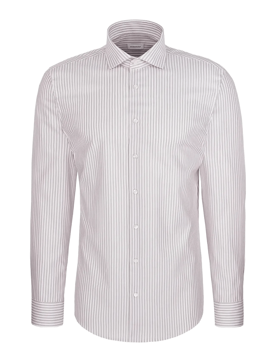 Seidensticker - Business shirt Regular - triibulised särgid - brown - 1