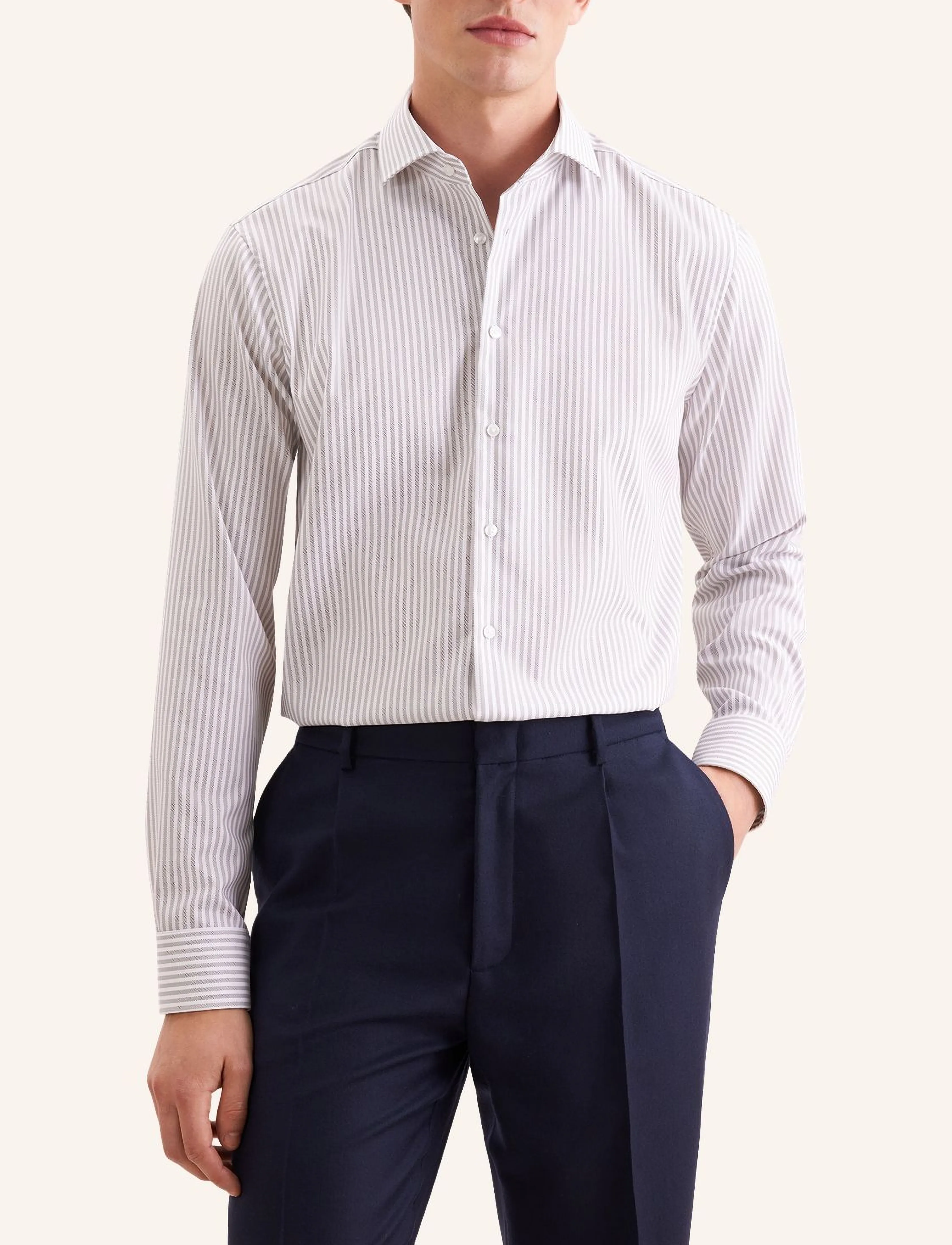 Seidensticker Business shirt Regular - Särgid - BROWN / brown