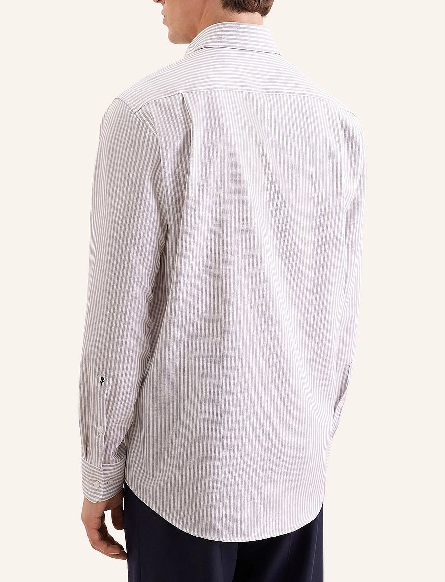 Seidensticker - Business shirt Regular - triibulised särgid - brown - 3