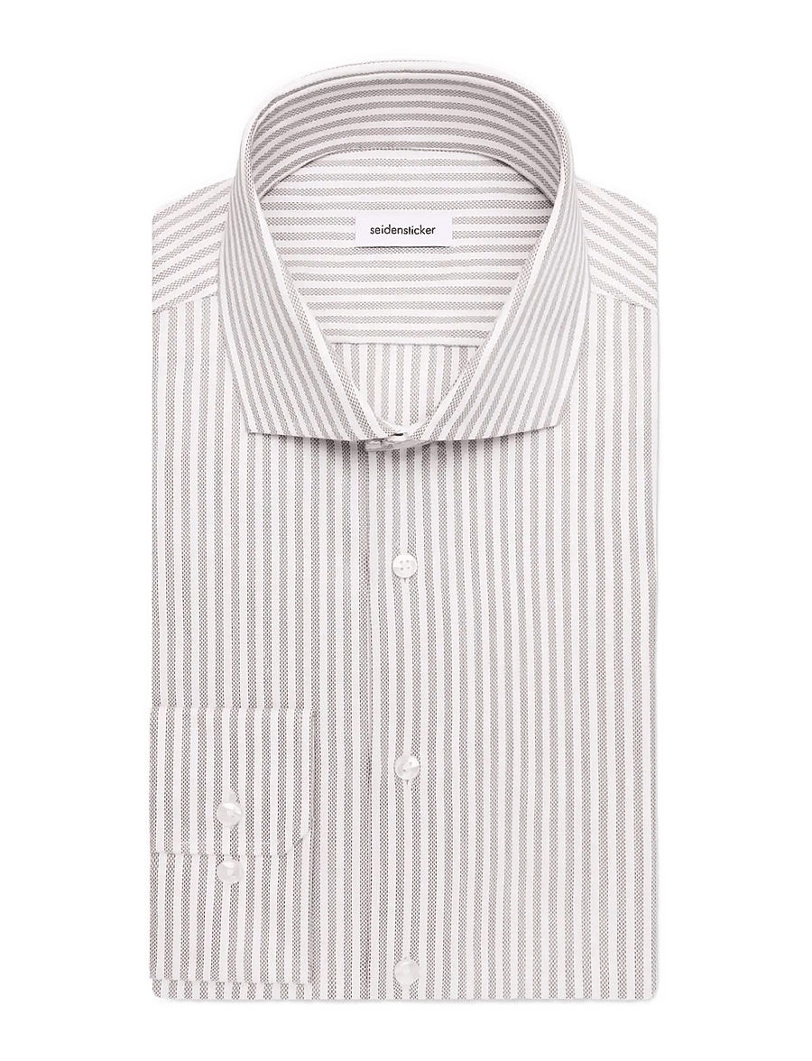 Seidensticker - Business shirt Regular - triibulised särgid - brown - 2