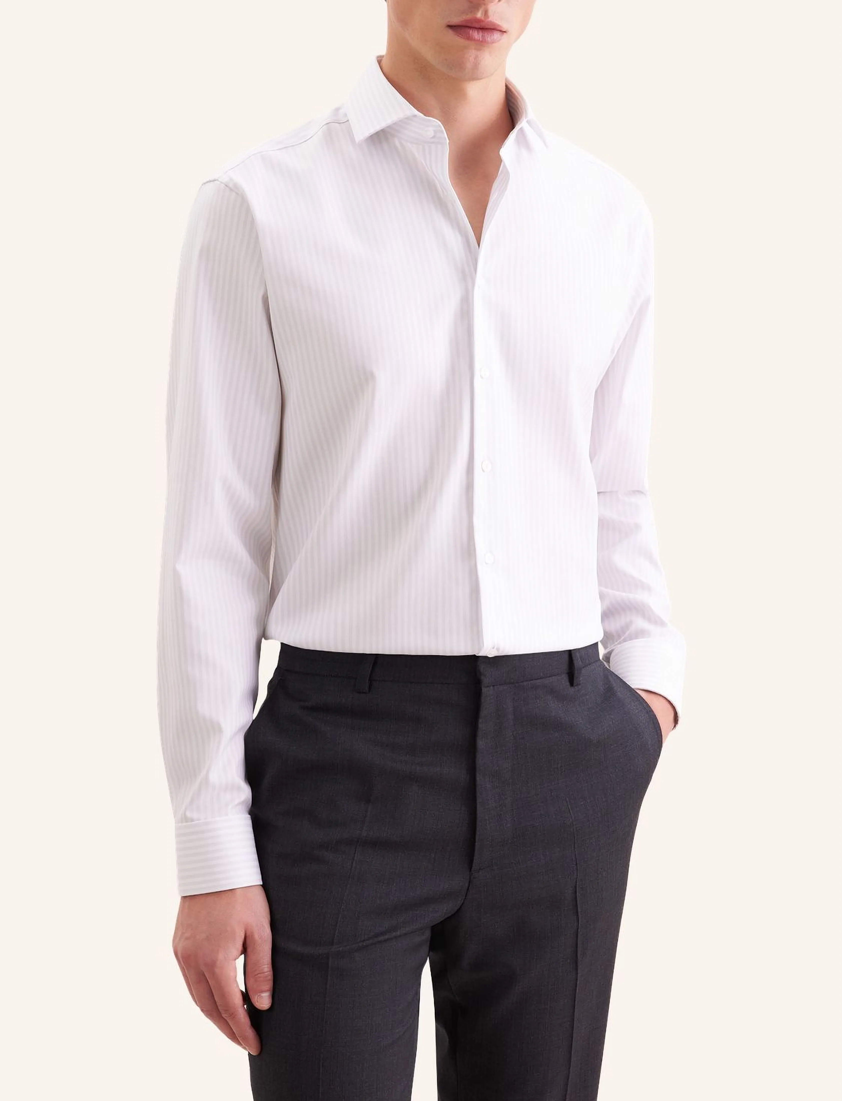 Seidensticker Business shirt Regular - Säsongens färger - SILVER GREY / grey