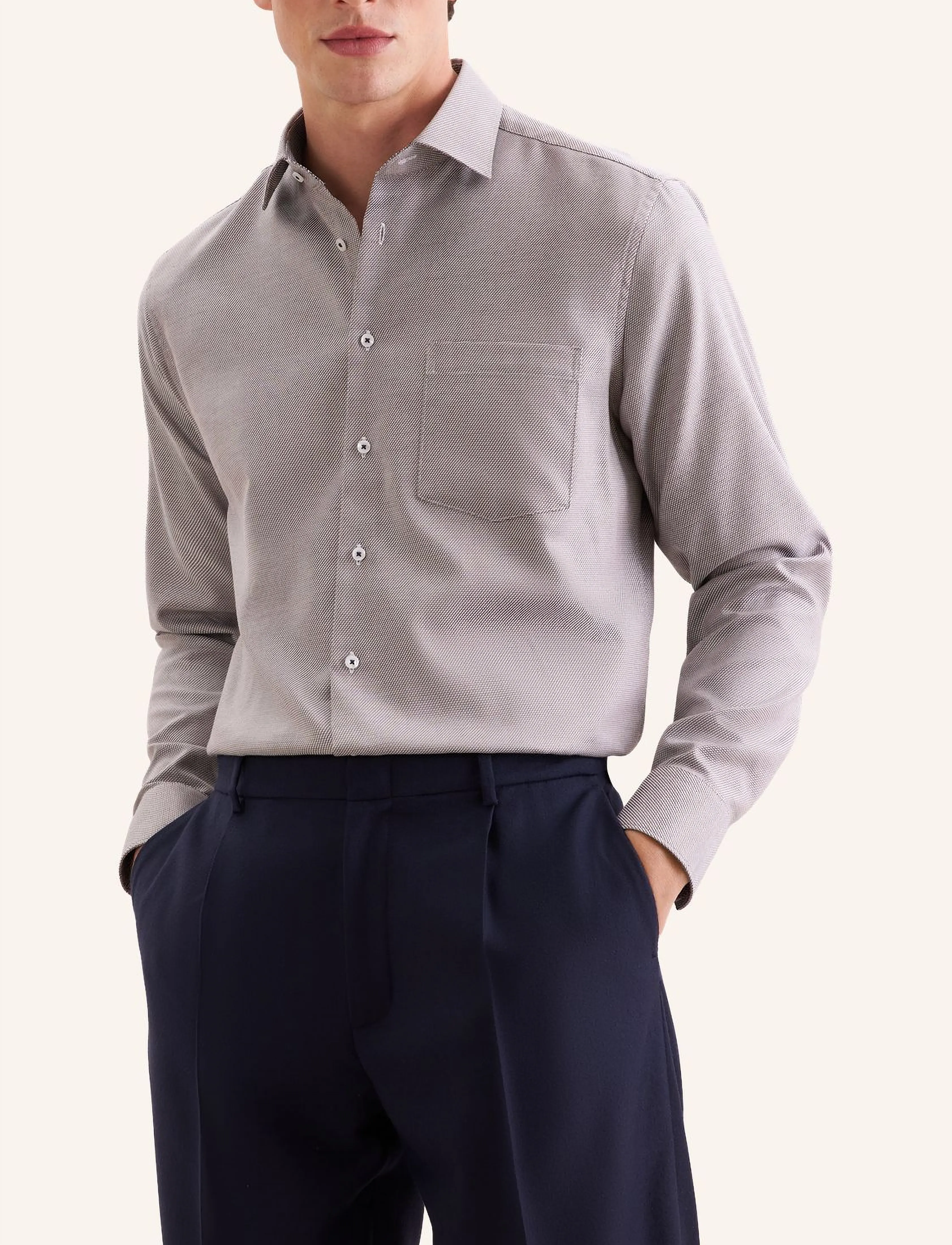 Seidensticker - Business shirt Regular - brown - 4