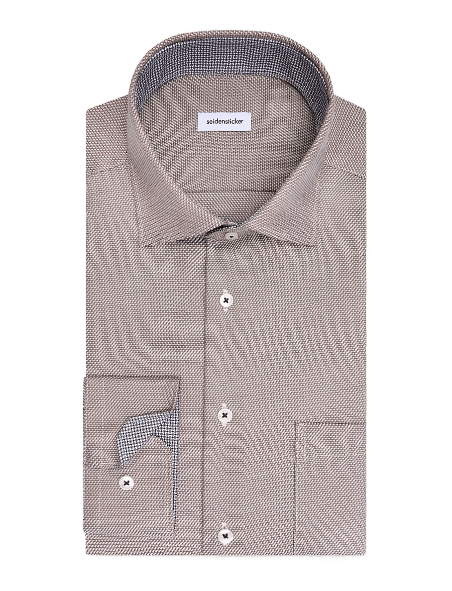 Seidensticker - Business shirt Regular - formelle hemden - brown - 1
