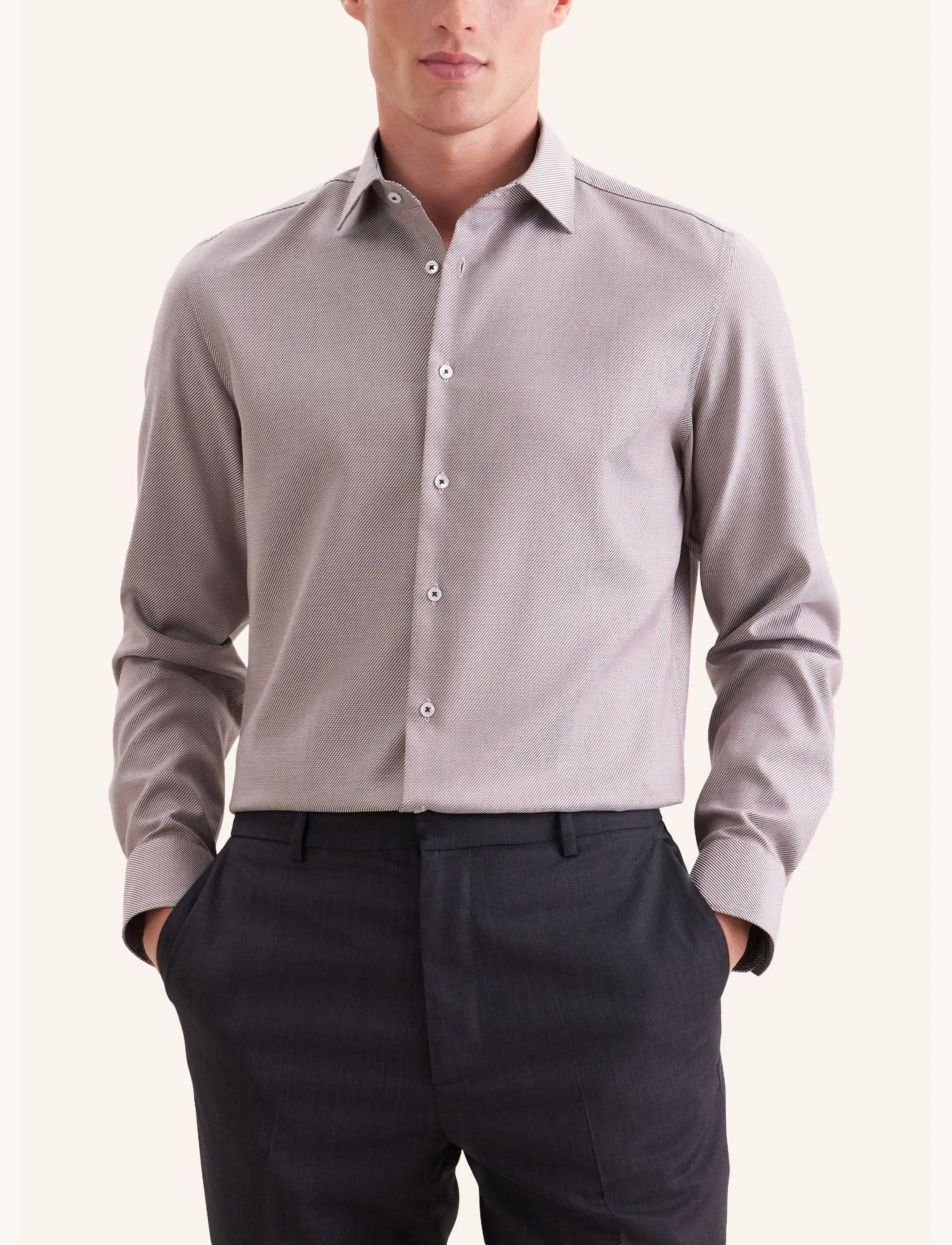 Seidensticker Business shirt Slim - Hemden - BROWN / brown