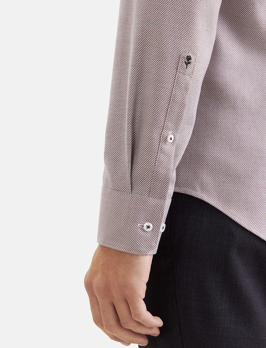 Seidensticker - Business shirt Slim - formal shirts - brown - 3