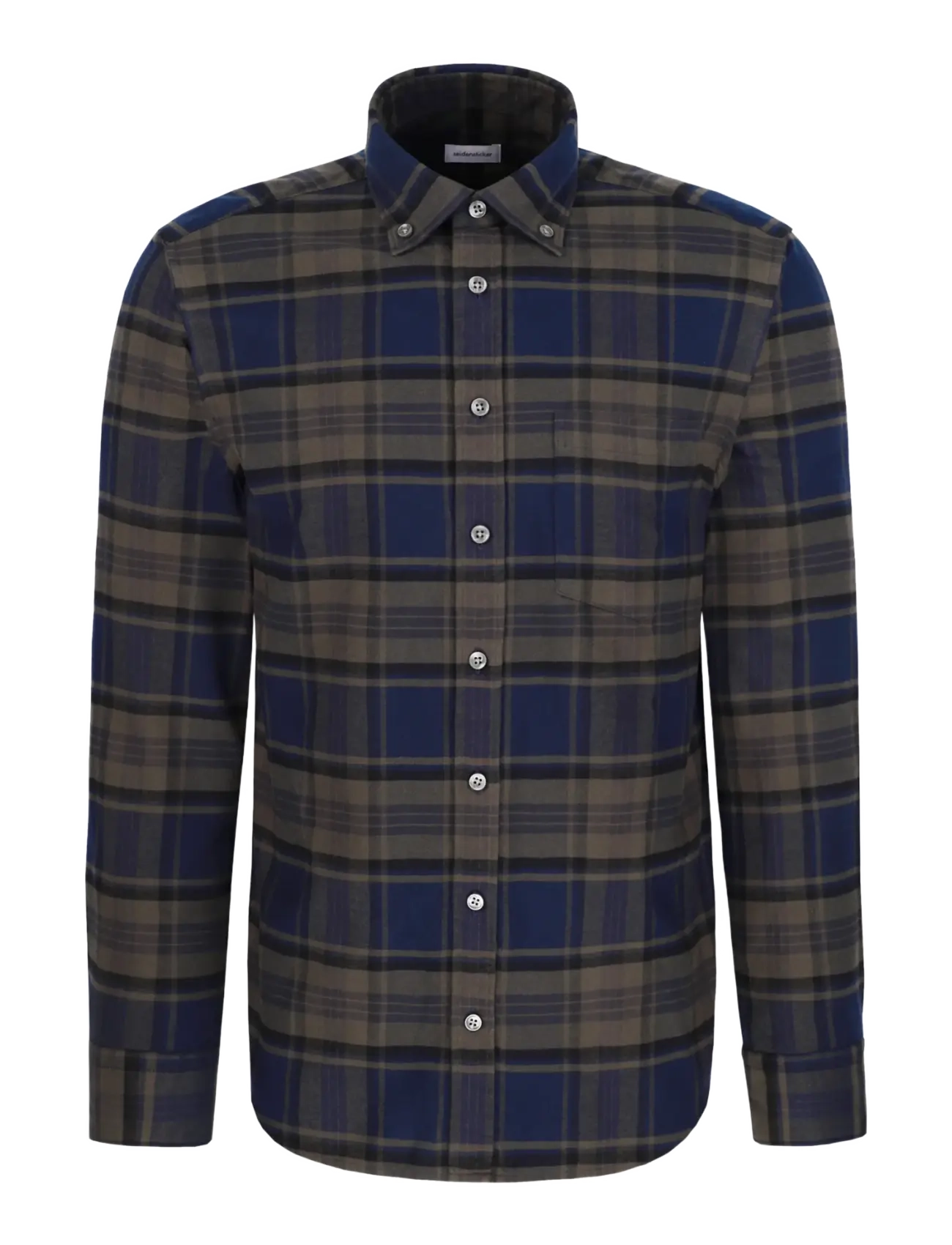 Seidensticker Casual Shirt Regular - Shop efter anledning - DARK OLIVE / khaki/green