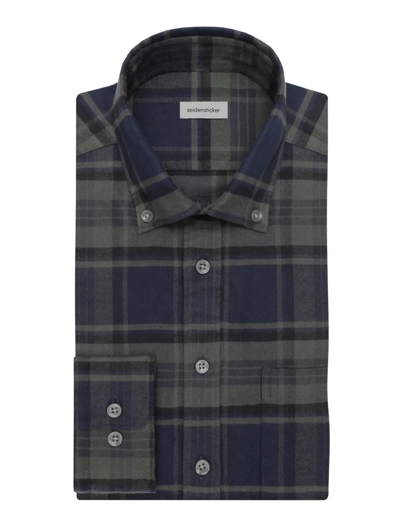 Seidensticker - Casual Shirt Regular - dark olive - 1
