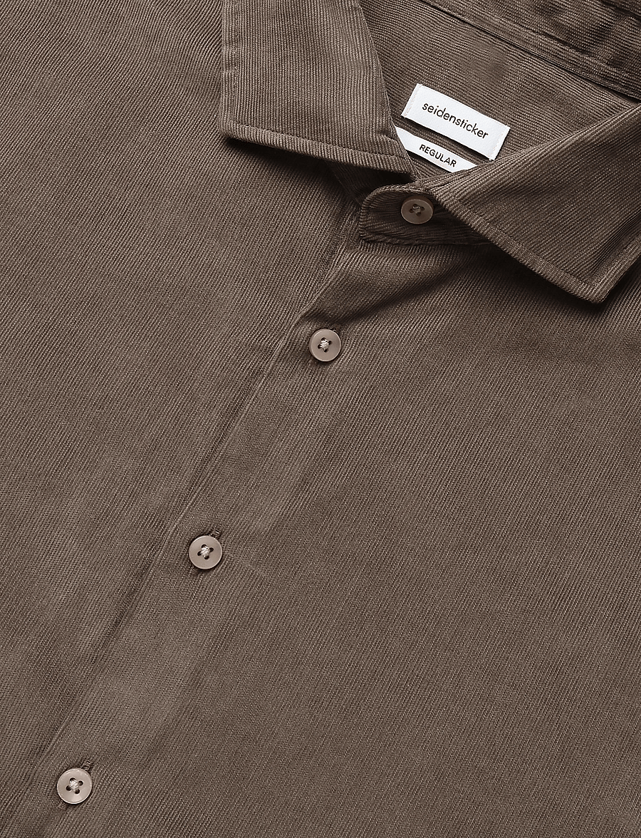 Seidensticker - Casual Shirt Regular - freizeithemden - brown - 5