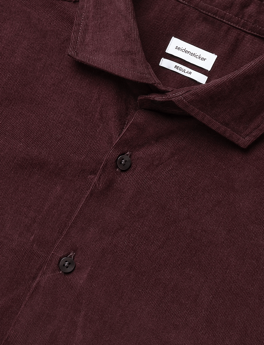 Seidensticker - Casual Shirt Regular - freizeithemden - wine red - 5