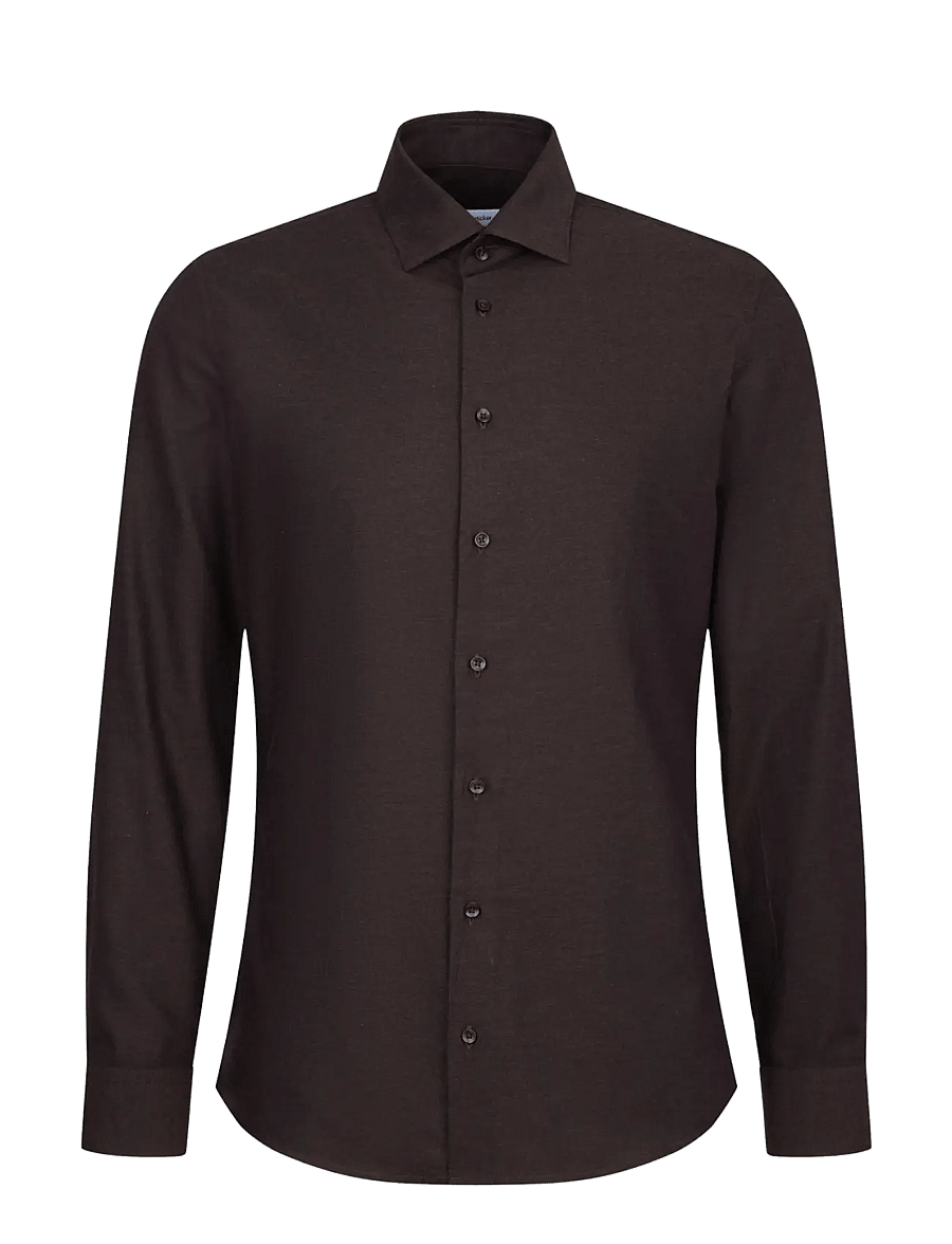 Seidensticker - Business shirt Slim - dark brown - 1