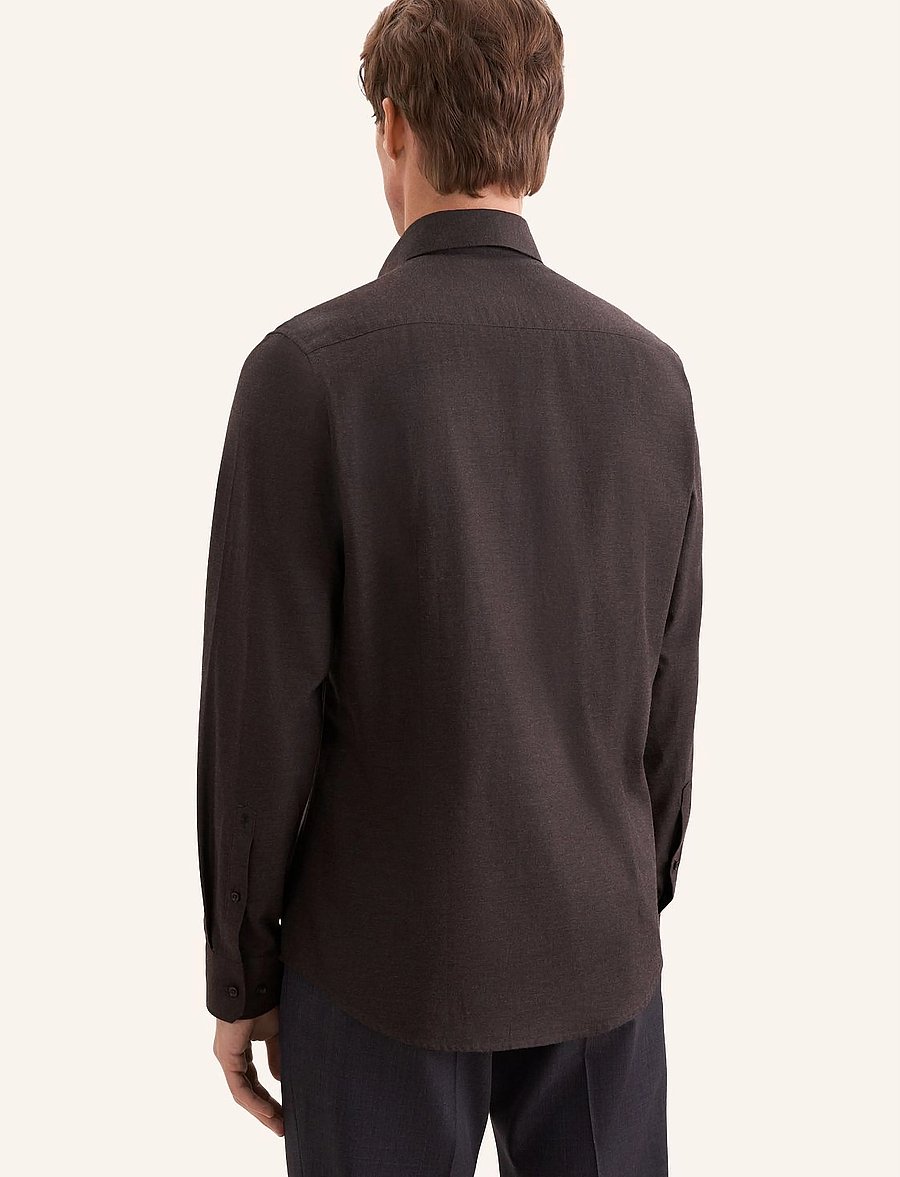 Seidensticker - Business shirt Slim - dark brown - 3