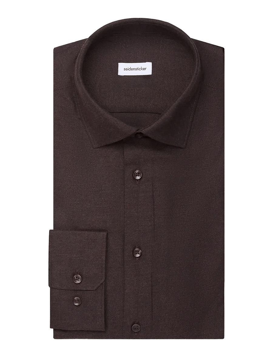 Seidensticker - Business shirt Slim - dark brown - 2