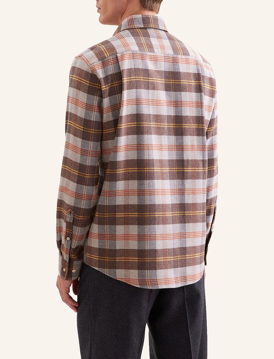 Seidensticker - Business shirt Regular - flanellskjortor - brown - 2