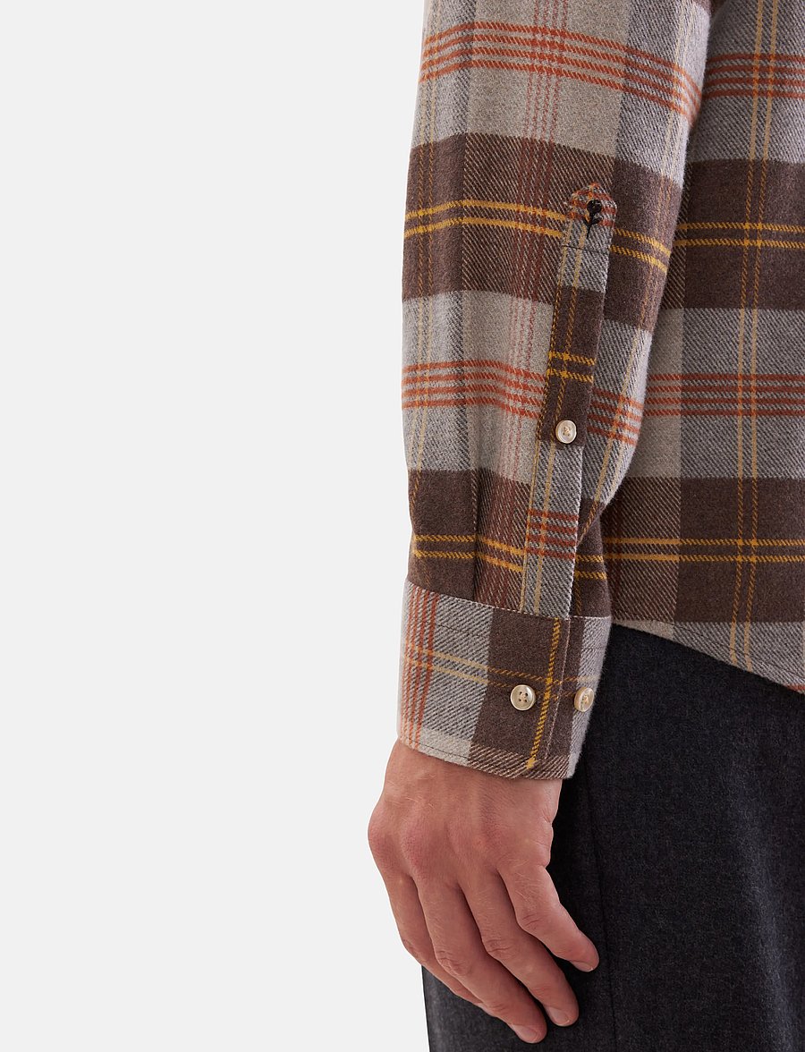 Seidensticker - Business shirt Regular - flanellskjortor - brown - 3