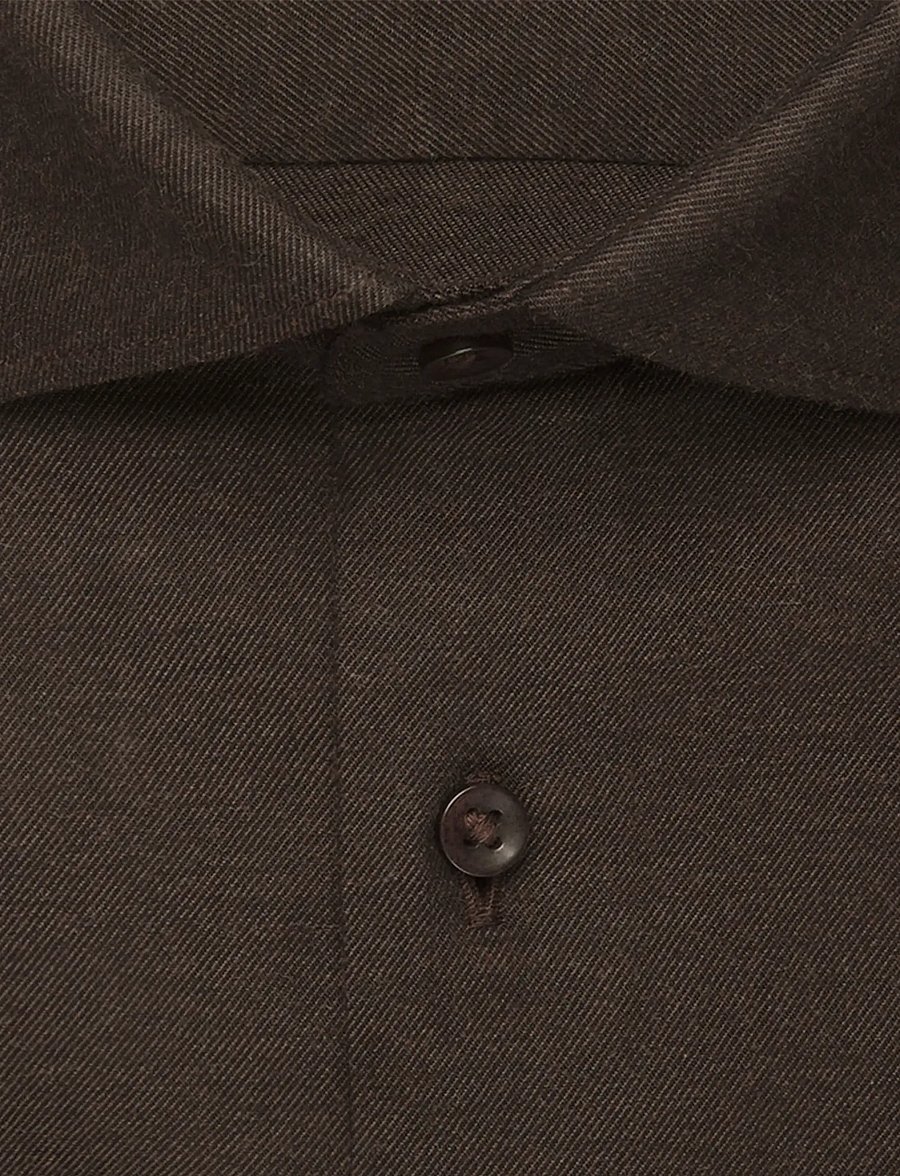 Seidensticker - Business shirt Regular - kostymskjortor - dark brown - 4